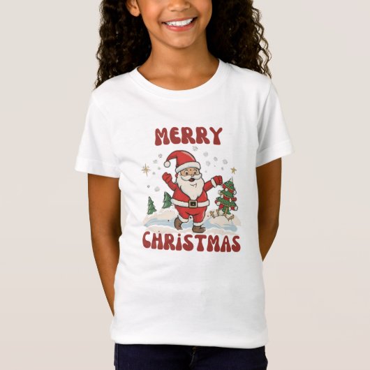 Merry Christmas Fine Jersey T-shirt (Voorkant)