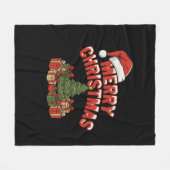 Merry Christmas Fleece Blanket (Voorkant (Horizontaal))