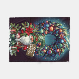 MERRY CHRISTMAS FLEECE DEKEN
