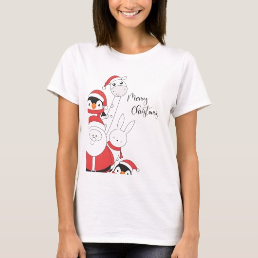 Merry Christmas Friends T-shirt (Voorkant)