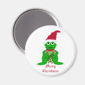 Merry Christmas Frog Magnet (Recto/Verso)