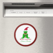 Merry Christmas Frog Magnet (In Situ (Lave-vaisselle))