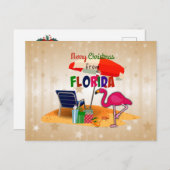 Merry Christmas from Florida Briefkaart (Voorkant / Achterkant)