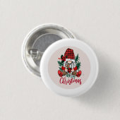 Merry Christmas from Gnome! Ronde Button 3,2 Cm (Voorkant /achterkant)