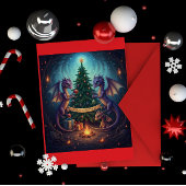 Merry Christmas from Our Little Dragon Nest Feestdagen Kaart