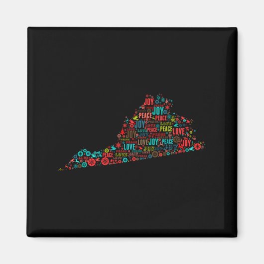 Merry Christmas From Virginia Magneet (Voorkant)