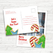 Merry Christmas Fun Cookie Photo Collage Feestdagenkaart