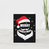 Merry Christmas -fun Santa Claus Father Xmas Boy G Kaart (Voorkant)