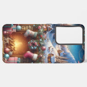 Merry Christmas Galaxy S21 Ultra Hoesje Samsung Galaxy Hoesje (Linkerkant)