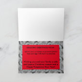 Merry Christmas Gepersonaliseerde Golf Kaart (Binnen)