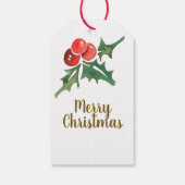 Merry Christmas Gift Box Hang Label Cadeaulabel (Achterkant)