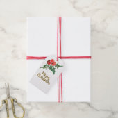 Merry Christmas Gift Box Hang Label Cadeaulabel (Met Touw)
