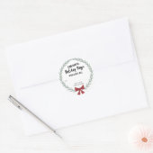 Merry Christmas Gift Label gepersonaliseerd met na (Envelop)