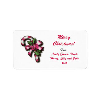 Merry Christmas Gift Label Label - Gepersonaliseer