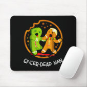 Merry Christmas Ginger-dead Man Cookie Zombie Xmas Muismat (Met muis)