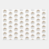 Merry Christmas Gingerbread Cookies Inpakpapier Vel (Voorkant)