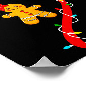 Merry Christmas Gingerbread Couples Xmas Pajamas M Poster (Hoek)