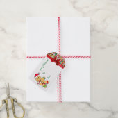 Merry Christmas Gingerbread Man Snoep Sprinkles Cadeaulabel (Met Touw)