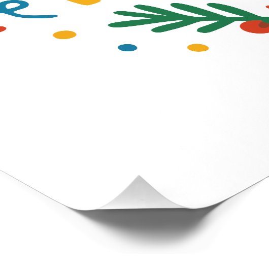 Merry Christmas Glossy Poster (Coin)