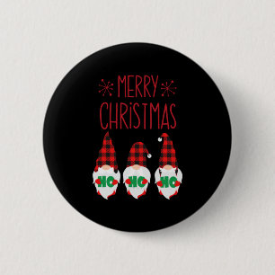 MERRY CHRISTMAS GNOMES RONDE BUTTON 5,7 CM