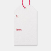 Merry Christmas Goldendoodle Dog Cadeaulabel (Achterkant)