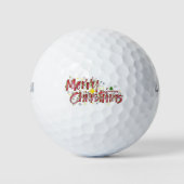 ***MERRY CHRISTMAS** GOLF BALL GOLFBALLEN (Voorkant)