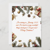 Merry Christmas Grandparents Pregnancy Invitations (Dos)