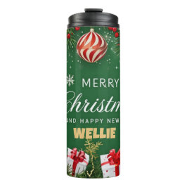 Merry Christmas Green Tumblr – Festive Gift Idea Thermosbeker
