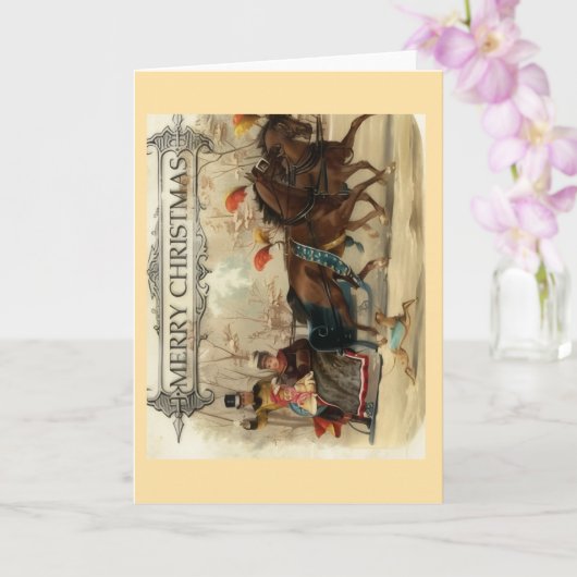 Merry Christmas Greeting Card Kaart (Orchidee)