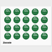 Merry Christmas groen script Retouradres label (Vel)