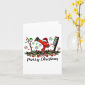 Merry Christmas Haarstylist Kapsalon Matching C Kaart (Gele Bloem)