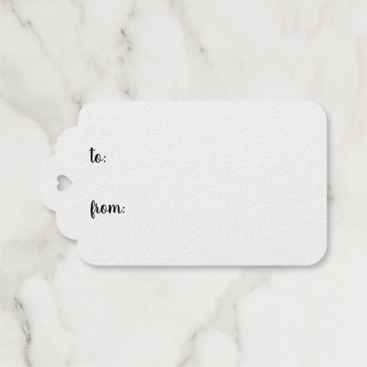 Merry Christmas Hand Lettered Brush Script Gold Cadeaulabels (Achterkant (horizontaal))