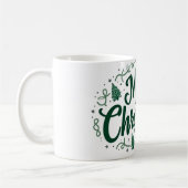 Merry Christmas Hand Lettering Mug (Gauche)