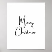 Merry Christmas Handwriting Font Poster (Voorkant)