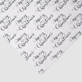 Merry Christmas | Handwritten Script Elegant Tissuepapier (Detail)