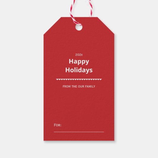 Merry Christmas & Happy New Year Cadeaulabel (Achterkant)