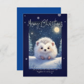 Merry Christmas | Hedgehog  (Voorkant / Achterkant)
