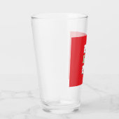 Merry Christmas HoHoHo Party Minimalist Plain Glas (Rechts)