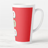 Merry Christmas HoHoHo Party Minimalist Plain Latte Mok (Rechts)