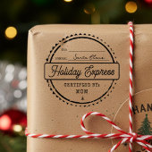Merry Christmas Holiday Express Mail To From Rubberstempel