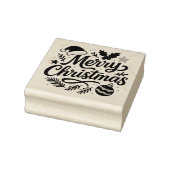 Merry Christmas Holiday Rubber Stamp Rubberstempel (Stempel)