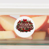 Merry Christmas Holiday Stickers (Aangebracht)