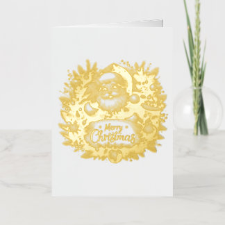 Merry Christmas Holiday Wish Card Folie Feestdagenkaart