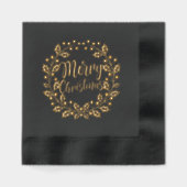 Merry Christmas Holly Floral Wreath (Recto)