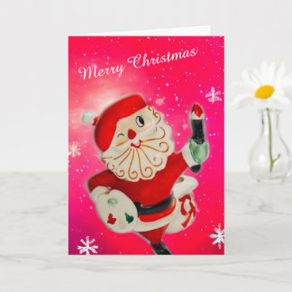 Merry Christmas Holt Howard Schilder Santa Kaart M