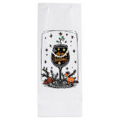 Merry Christmas in a Wine Glass  Wijn Cadeautas (Achterkant)