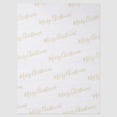 Merry Christmas in Gold, or Your Message Tissuepapier (Voorkant)