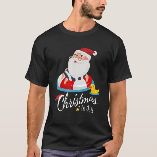 Merry christmas in July T-shirt (Voorkant)