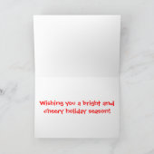 Merry Christmas in Rasta Colors Feestdagen Kaart (Binnen)