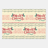 Merry Christmas  Inpakpapier Vel (Voorkant 3)